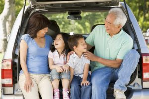 Grandparents with grandkids